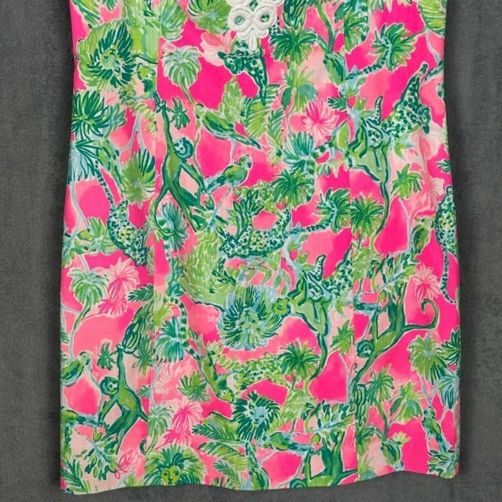 Lilly Pulitzer Dress Women 4 Pink Gabby Raz Berry Catty Shack Lace Resort Preppy - Picture 3 of 14